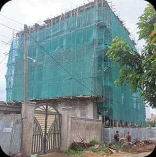 Superstructure under construction