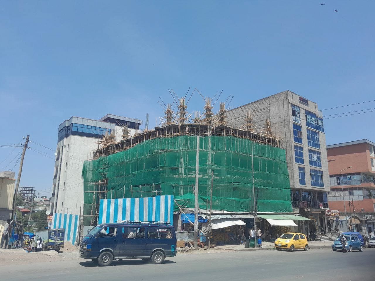 Construction progress on site