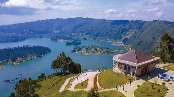 Pavilion above the lake